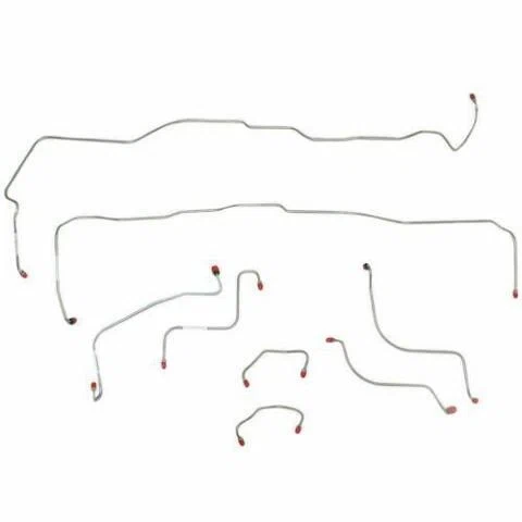 1967 Ford Fairlane Front Brake Line Kit Power Disc Brakes Steel DKT6703OM